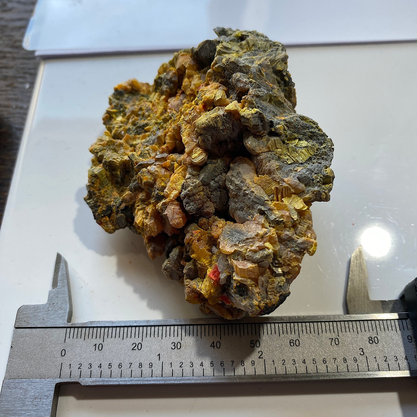 ORPIMENT FROM JIEPAIYU MINE, HUNAN, CHINA. 253g MF1350