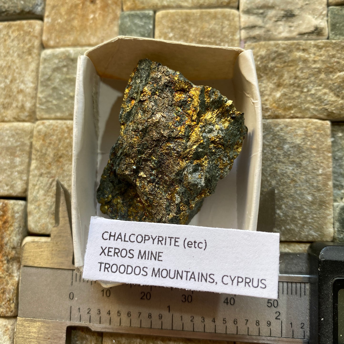 CHALCOPYRITE (ETC) - XEROS MINE, TROODOS MOUNTAINS, CYPRUS 36g  MF4129