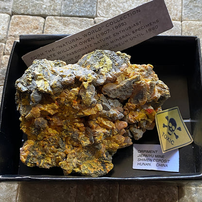 ORPIMENT FROM JIEPAIYU MINE, HUNAN, CHINA. 253g MF1350