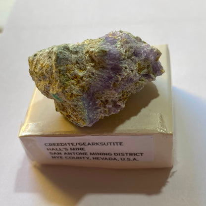 RARE CREEDITE/GEARKSUTITE ETC - HALL'S MINE, SAN ANTONE M.D., NYR CO., NEVADA U.S.A.