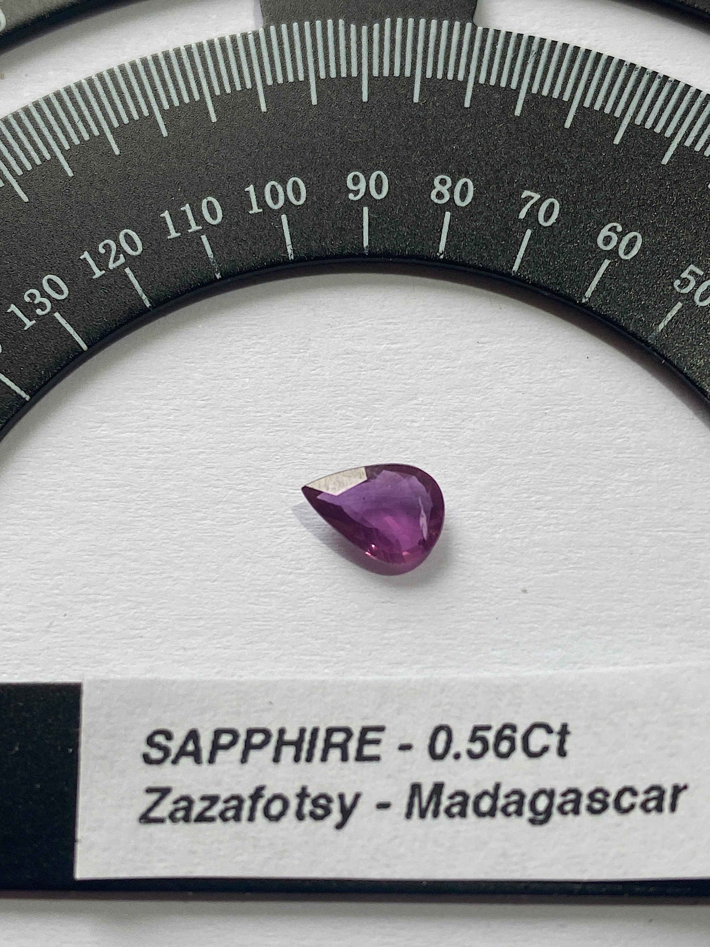 SAPPHIRE CORUNDUM NATURAL GEMSTONE : ZAZAFOTSY, MADAGASCAR 0.56Ct MFG4957