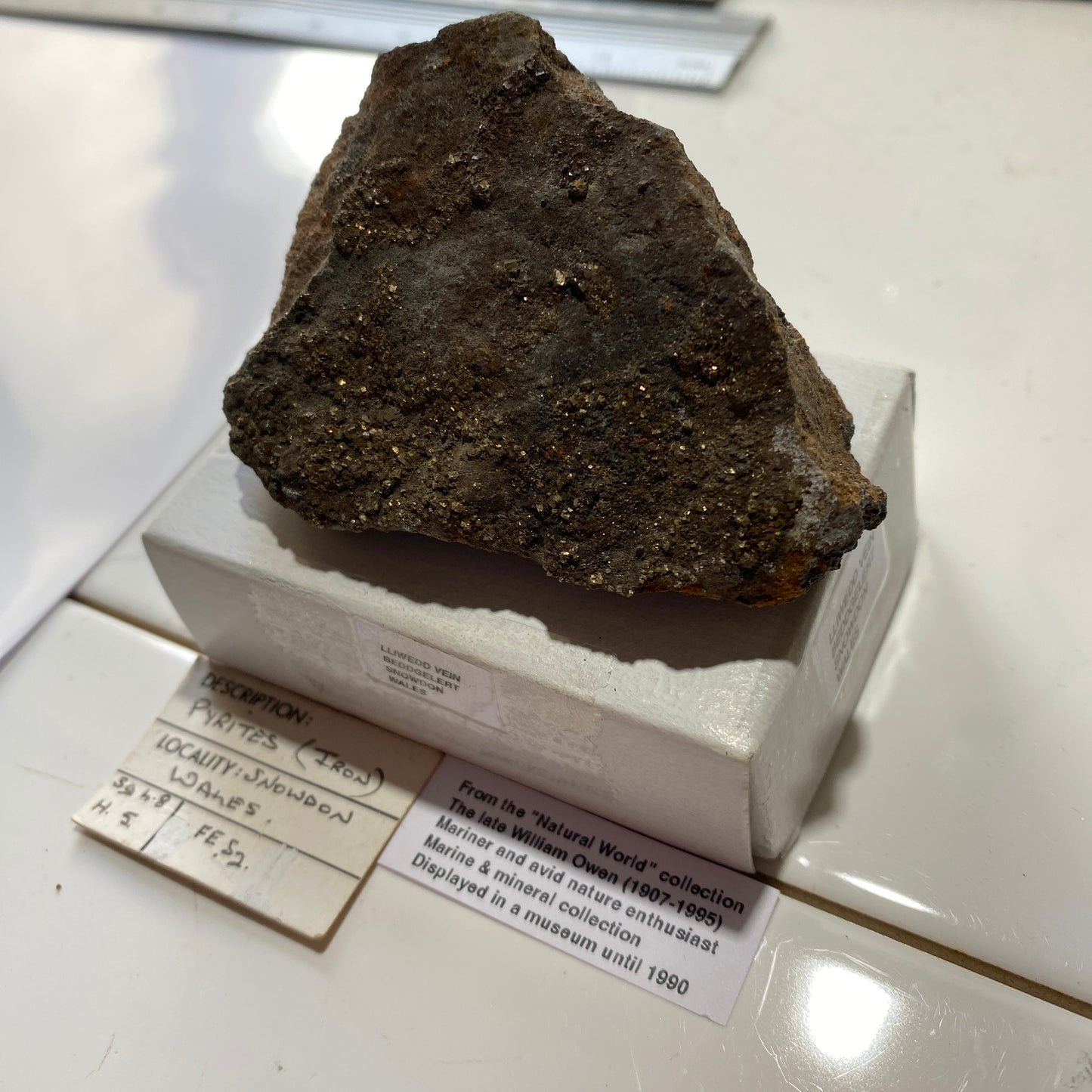 PYRITE ETC FROM LLIWEDD VEIN, SNOWDON, WALES 140g MF1309