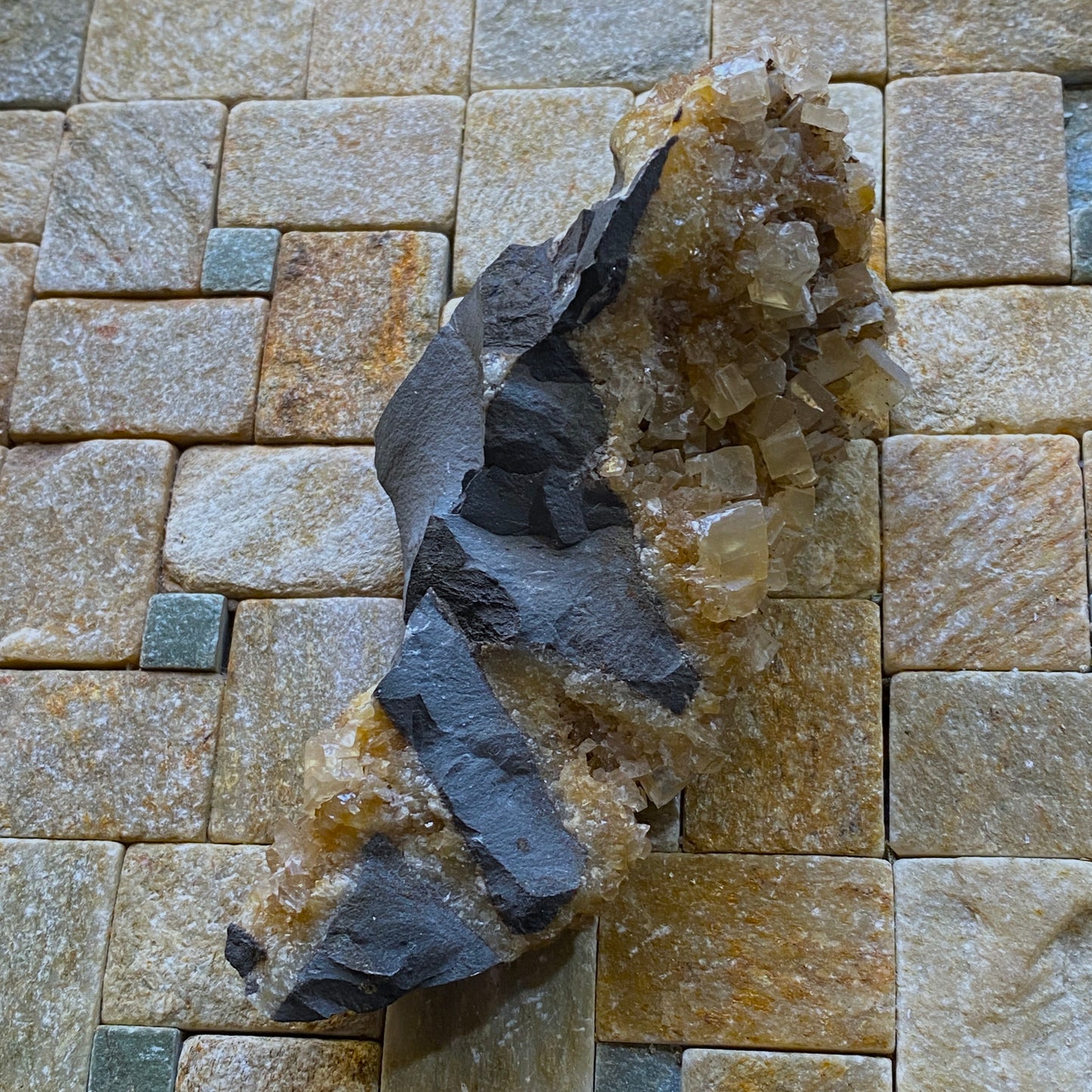 CALCITE IN KIMMERIDGE CLAY - RINGSTEAD BAY, DORSET, ENGLAND. 198g MF4131