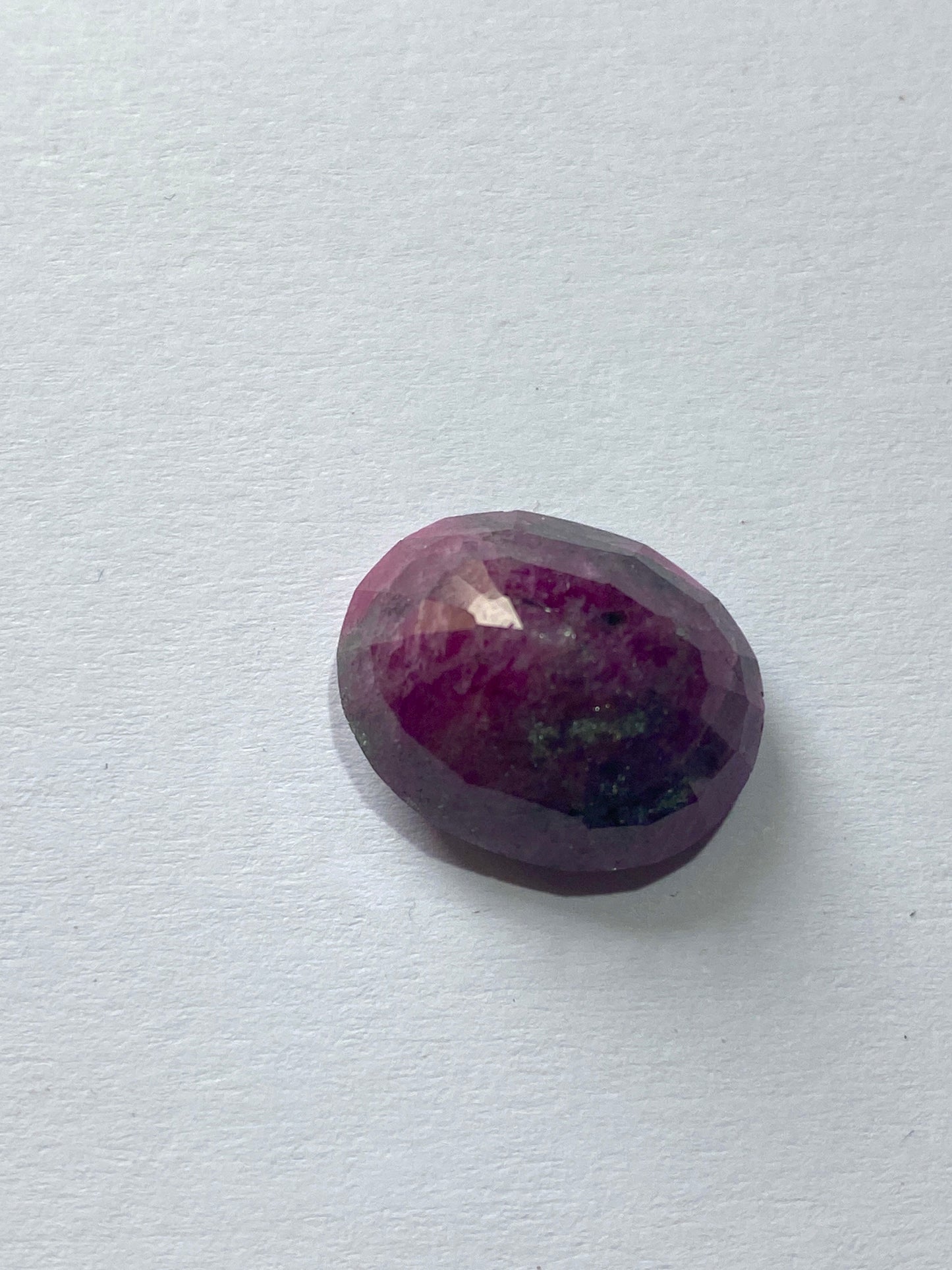 RUBY CORUNDUM IN ZOISITE NATURAL GEMSTONE : MUNDARARA MINE, TANZANIA 12.60Ct MFG4958