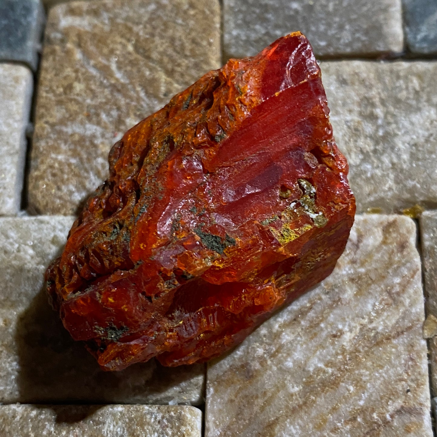 ORPIMENT CRYSTALLISATION FROM QUIRUVILCA MINE, PERU 18g MF1382