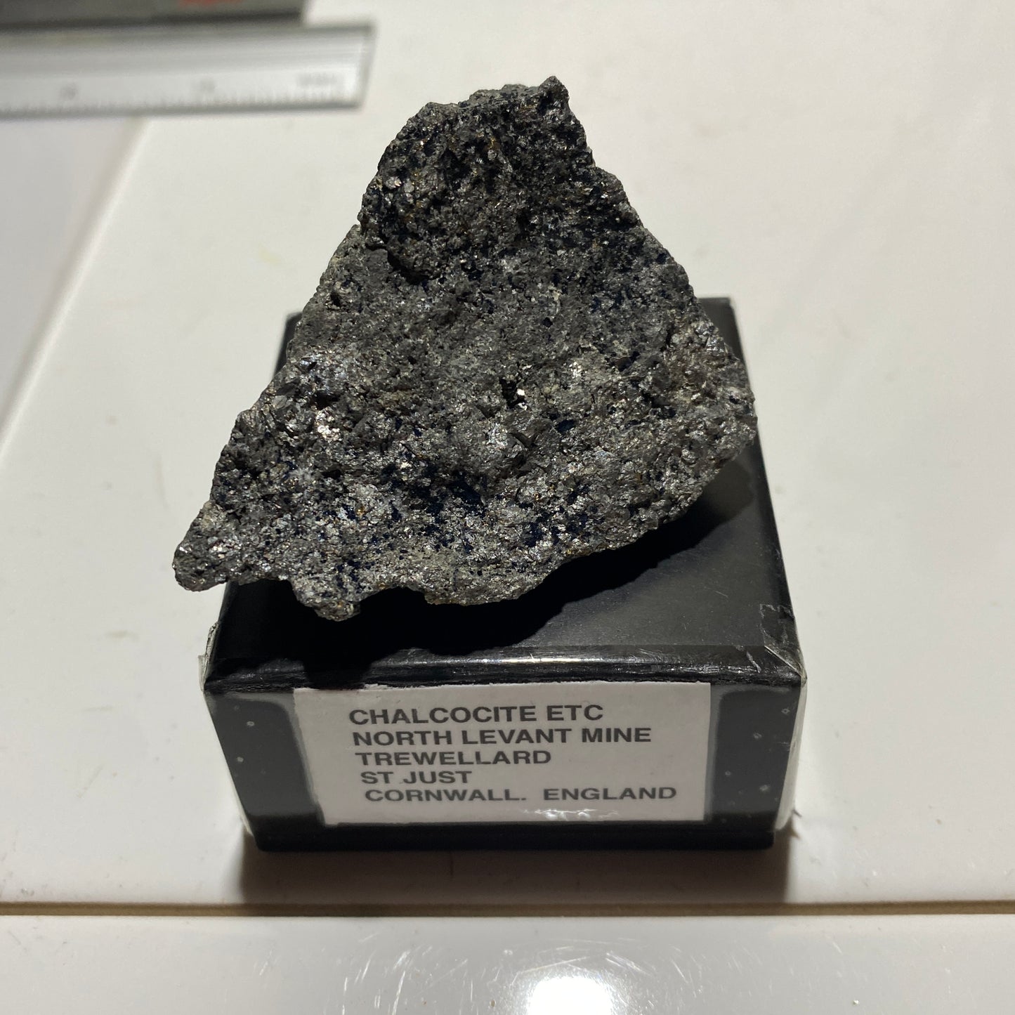 CHALCOCITE [ETC] - NORTH LEVANT MINE, TREWELLARD, ST JUST, CORNWALL  104g MF1369