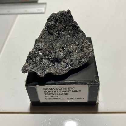 CHALCOCITE [ETC] - NORTH LEVANT MINE, TREWELLARD, ST JUST, CORNWALL  104g MF1369