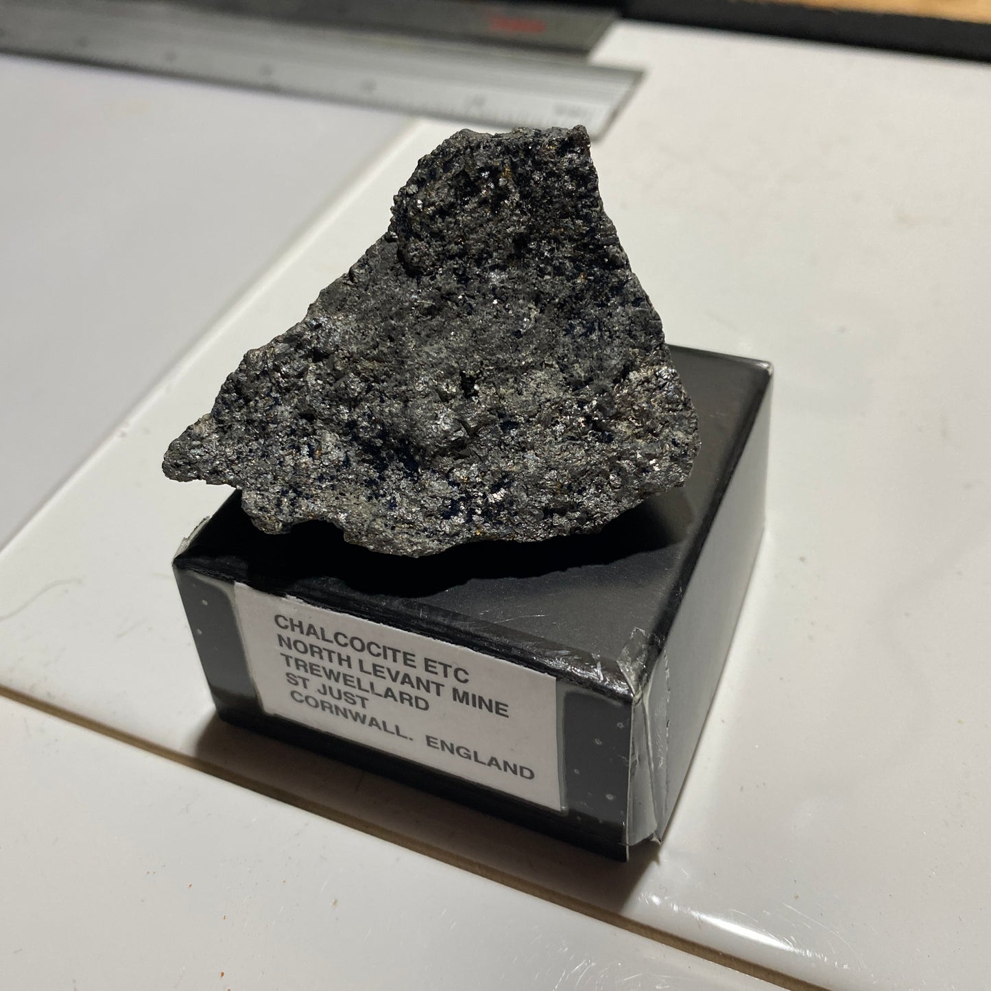 CHALCOCITE [ETC] - NORTH LEVANT MINE, TREWELLARD, ST JUST, CORNWALL  104g MF1369