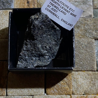 CHALCOCITE [ETC] - NORTH LEVANT MINE, TREWELLARD, ST JUST, CORNWALL  104g MF1369