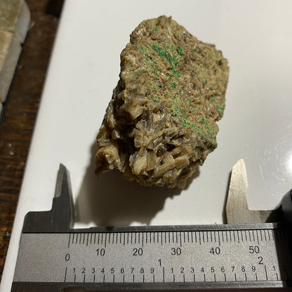 DIOPSIDE WITH GROSSULAR [GREEN] - ORFORD NICKEL MINE, QUEBEC, CANADA 90g MF1352