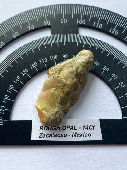 ROUGH UNTREATED NATURAL OPAL : ZACATECAS, MEXICO      14.08Ct.  MFG4962