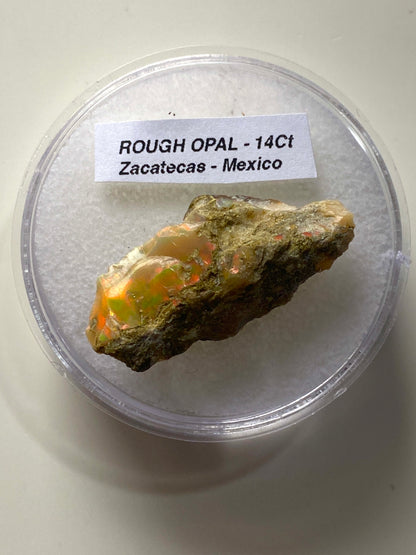 ROUGH UNTREATED NATURAL OPAL : ZACATECAS, MEXICO      14.08Ct.  MFG4962