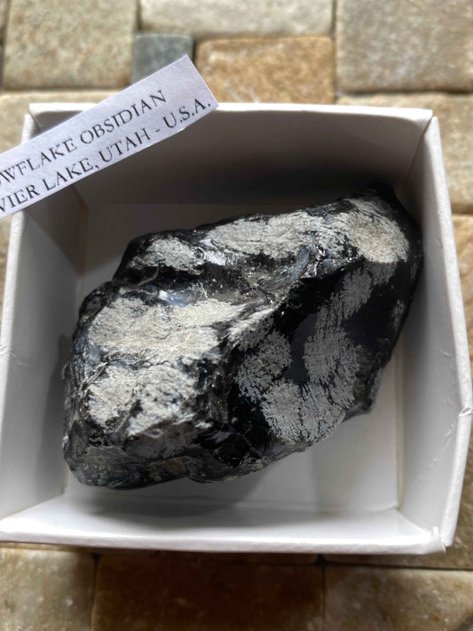 SNOWFLAKE OBSIDIAN : SEVIER LAKE, UTAH - U.S.A. 57g MF5022