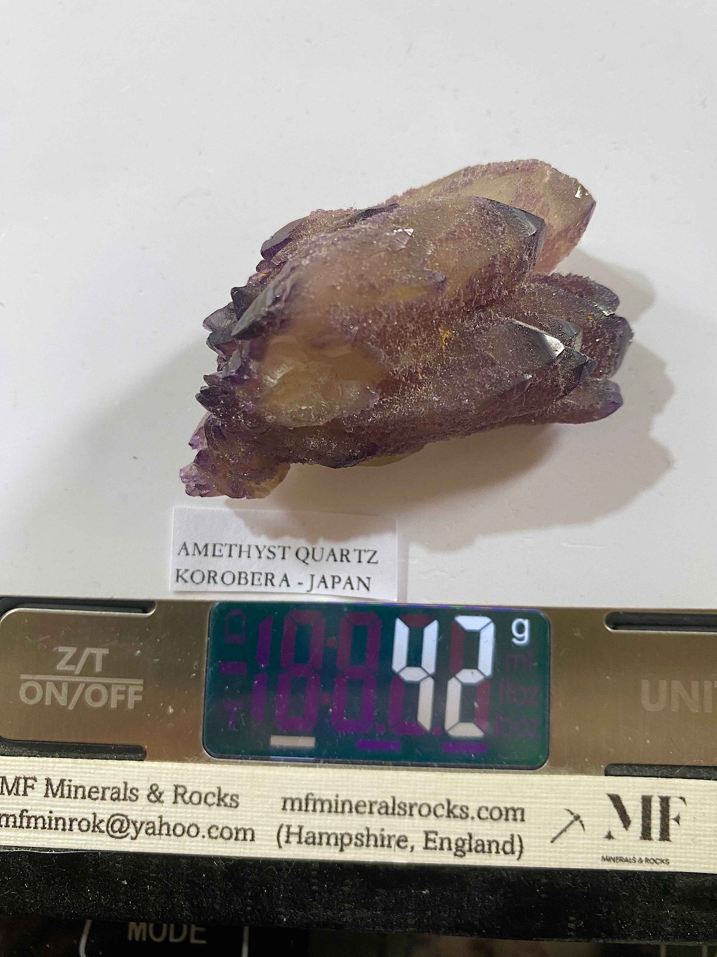 AMETHYST QUARTZ RARE SPECIMEN FROM KUROBERA, YAMANASHI, JAPAN 42g MF5023
