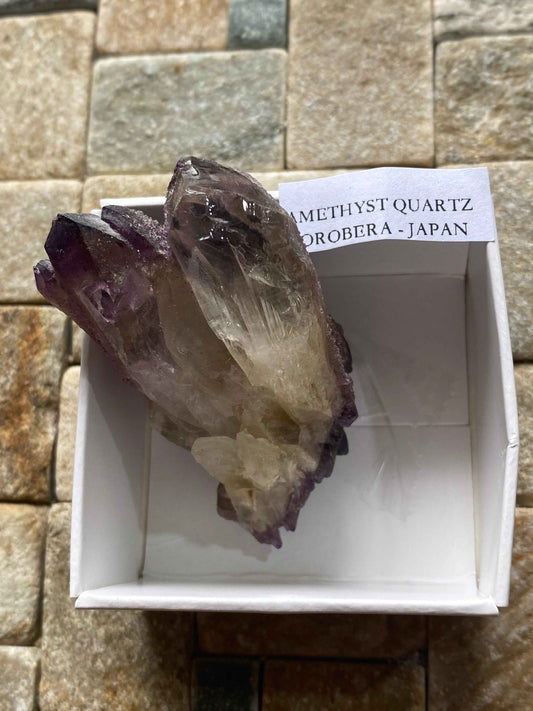 AMETHYST QUARTZ RARE SPECIMEN FROM KUROBERA, YAMANASHI, JAPAN 42g MF5023