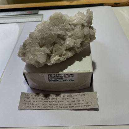 CALCITE WITH QUARTZ - GREYSTONES QUARRY, LAUNCESTON, CORNWALL, ENGLAND 190g MF1344