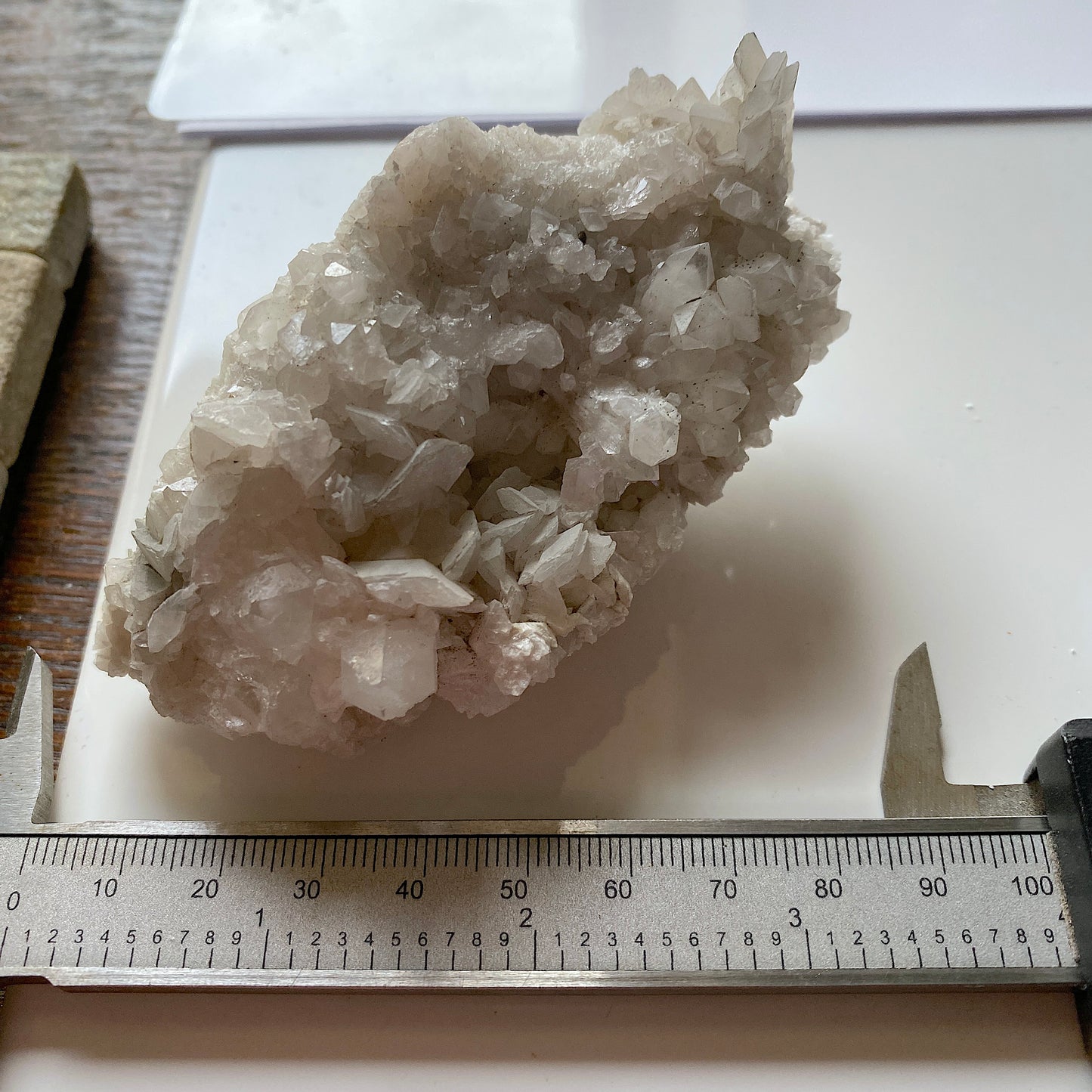 CALCITE WITH QUARTZ - GREYSTONES QUARRY, LAUNCESTON, CORNWALL, ENGLAND 190g MF1344