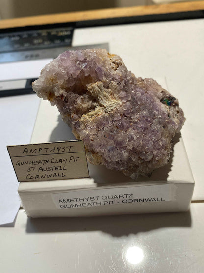 AMETHYST QUARTZ : GUNHEATH PIT, ST AUSTELL, CORNWALL  142g. MF5026