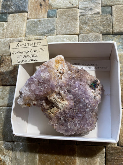 AMETHYST QUARTZ : GUNHEATH PIT, ST AUSTELL, CORNWALL  142g. MF5026