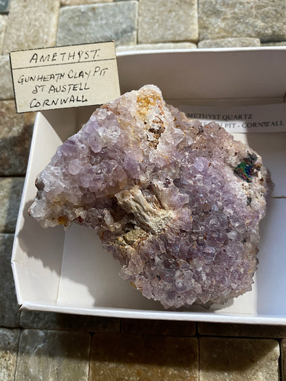 AMETHYST QUARTZ : GUNHEATH PIT, ST AUSTELL, CORNWALL  142g. MF5026