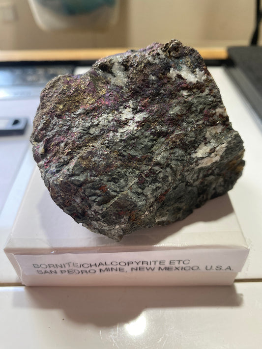 BORNITE/CHALCOPYRITE [ETC] : SAN PEDRO MINE, NEW MEXICO, U.S.A.  240g MF5027