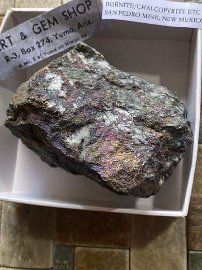 BORNITE/CHALCOPYRITE [ETC] : SAN PEDRO MINE, NEW MEXICO, U.S.A.  240g MF5027