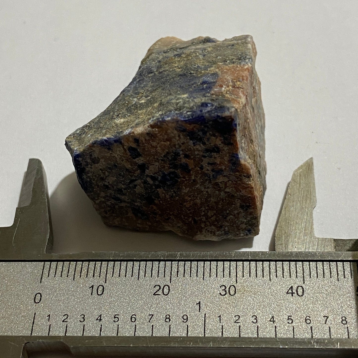 SODALITE WITH CANCRINITE - SWARTBOOSDRIF DIKES,  KUNENE, NAMIBIA. 34g  MF4134