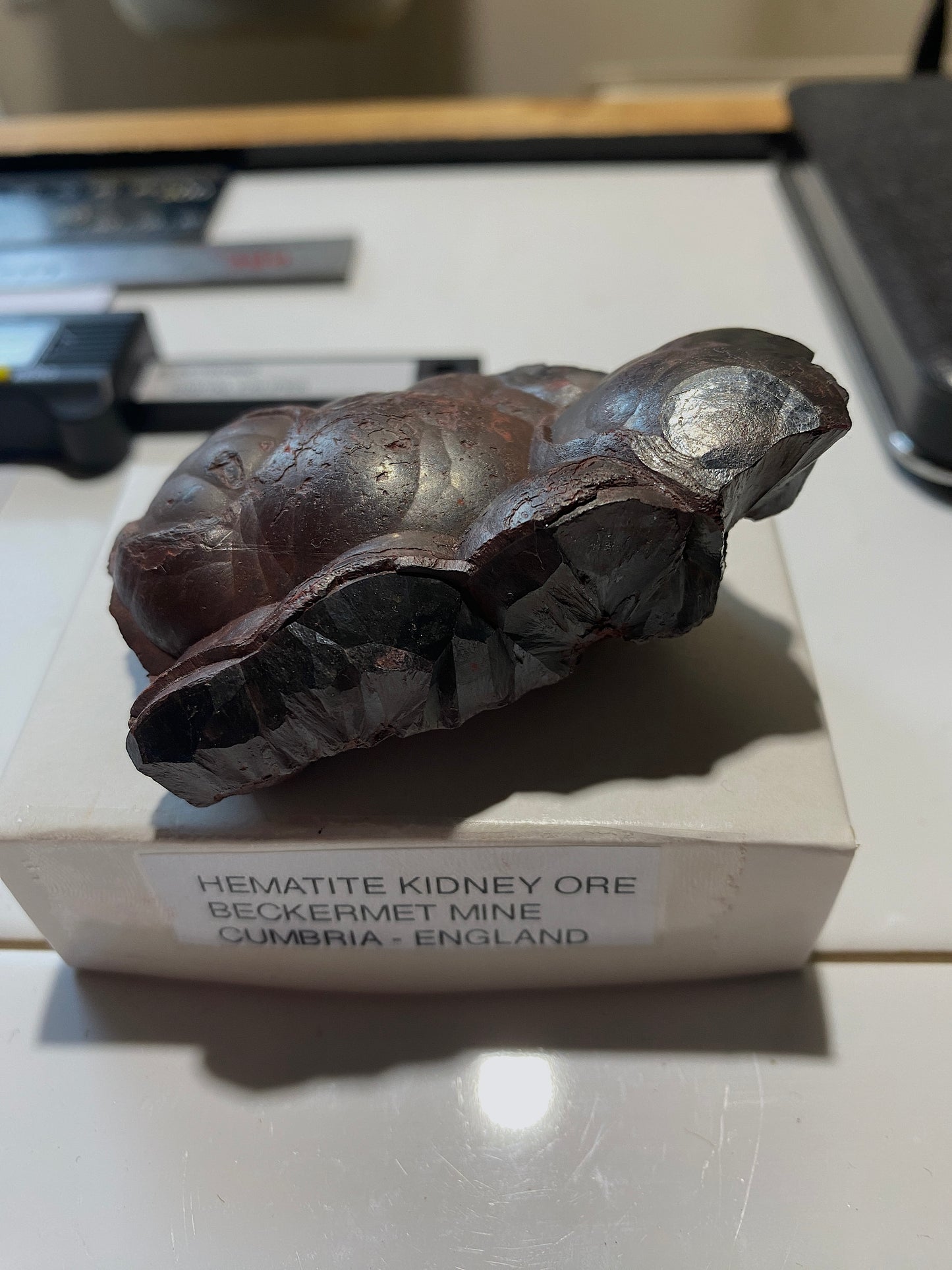 HEMATITE "KIDNEY" ORE : BECKERMET MINE, HAILE, COPELAND, CUMBRIA  140g MF5029
