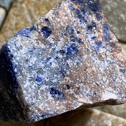 SODALITE WITH CANCRINITE - SWARTBOOSDRIF DIKES,  KUNENE, NAMIBIA. 34g  MF4134