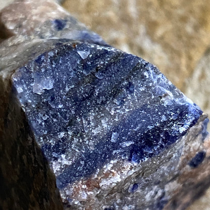 SODALITE WITH CANCRINITE - SWARTBOOSDRIF DIKES,  KUNENE, NAMIBIA. 34g  MF4134