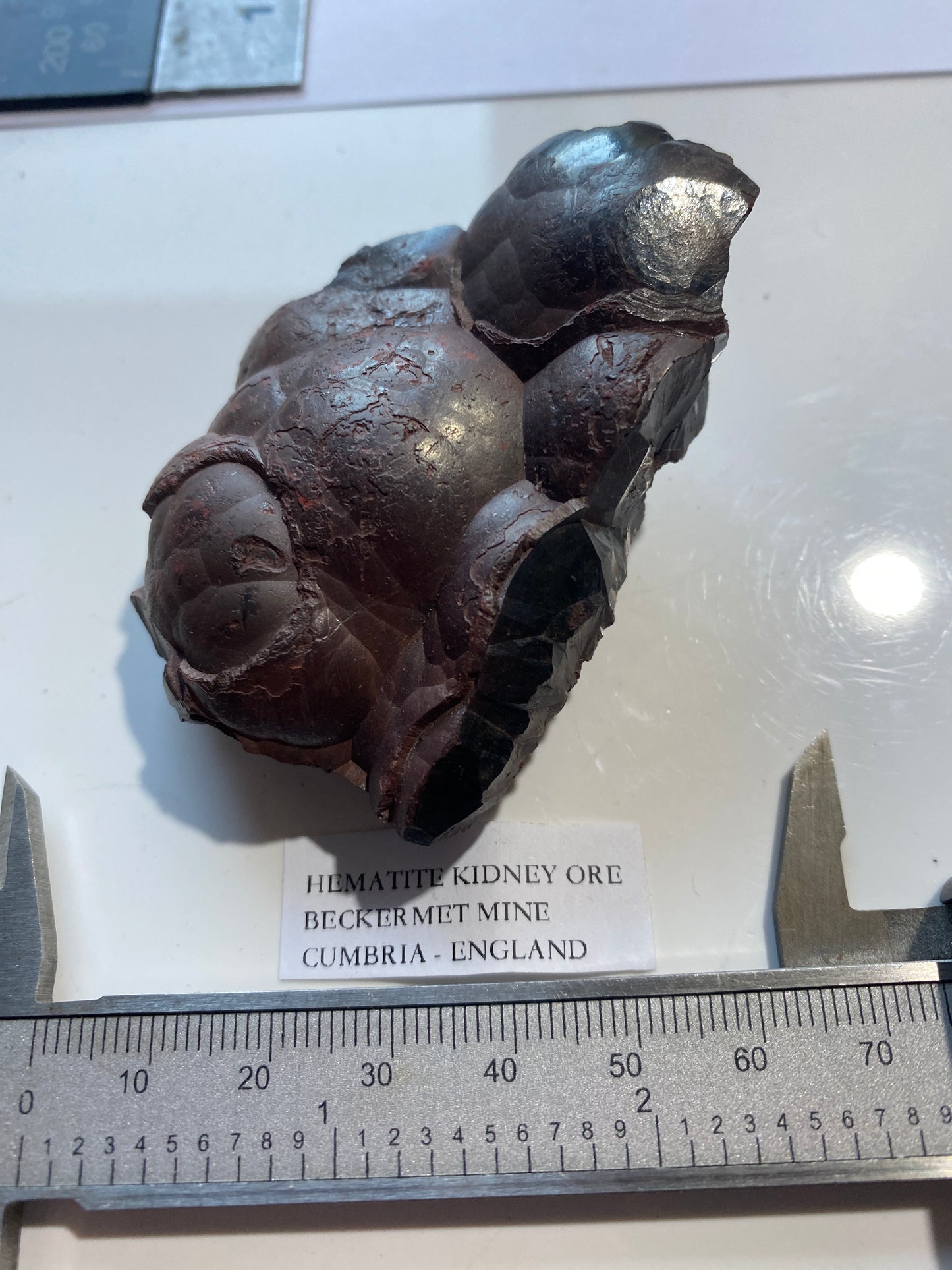 HEMATITE "KIDNEY" ORE : BECKERMET MINE, HAILE, COPELAND, CUMBRIA  140g MF5029
