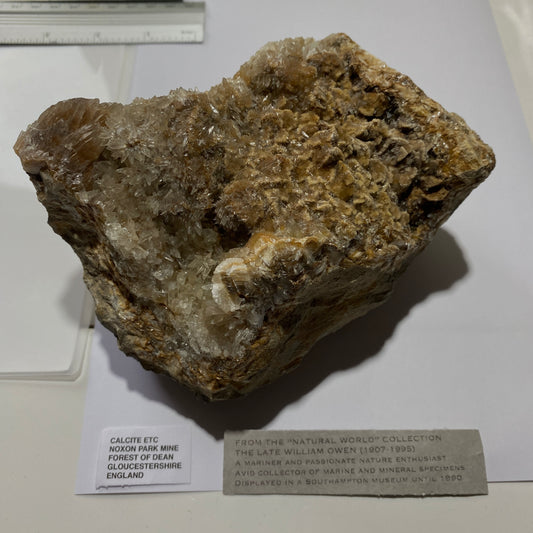 CALCITE [ETC]  - NOXON PARK IRON MINE, FOREST OF DEAN, GLOUCESTERSHIRE LARGE 1356g MF1418