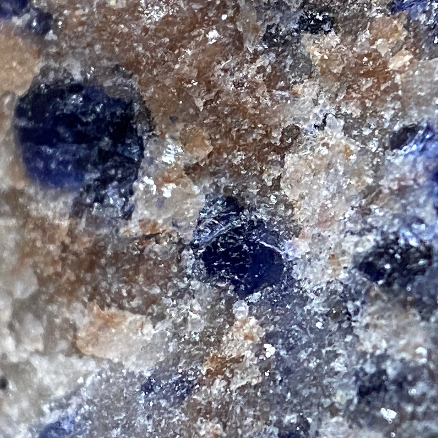 SODALITE WITH CANCRINITE - SWARTBOOSDRIF DIKES,  KUNENE, NAMIBIA. 34g  MF4134