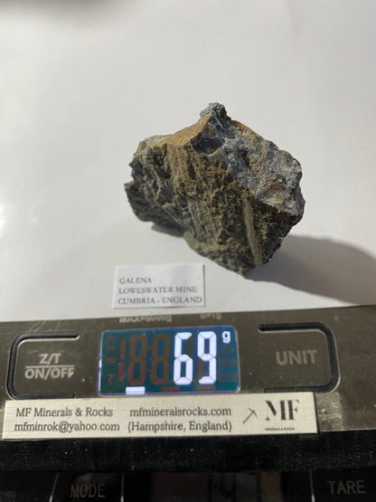 GALENA : LOWESWATER MINE, SCALE HILL, CUMBRIA, ENGLAND 69g MF5031