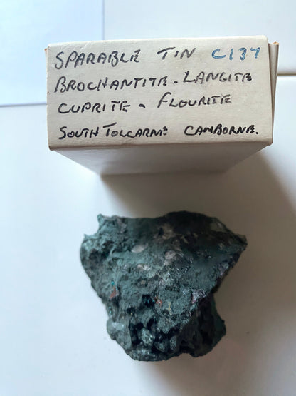 MULTI-MINERAL SPECIMEN : SOUTH TOLCARNE MINE, CAMBORNE, CORNWALL 112g MF5032
