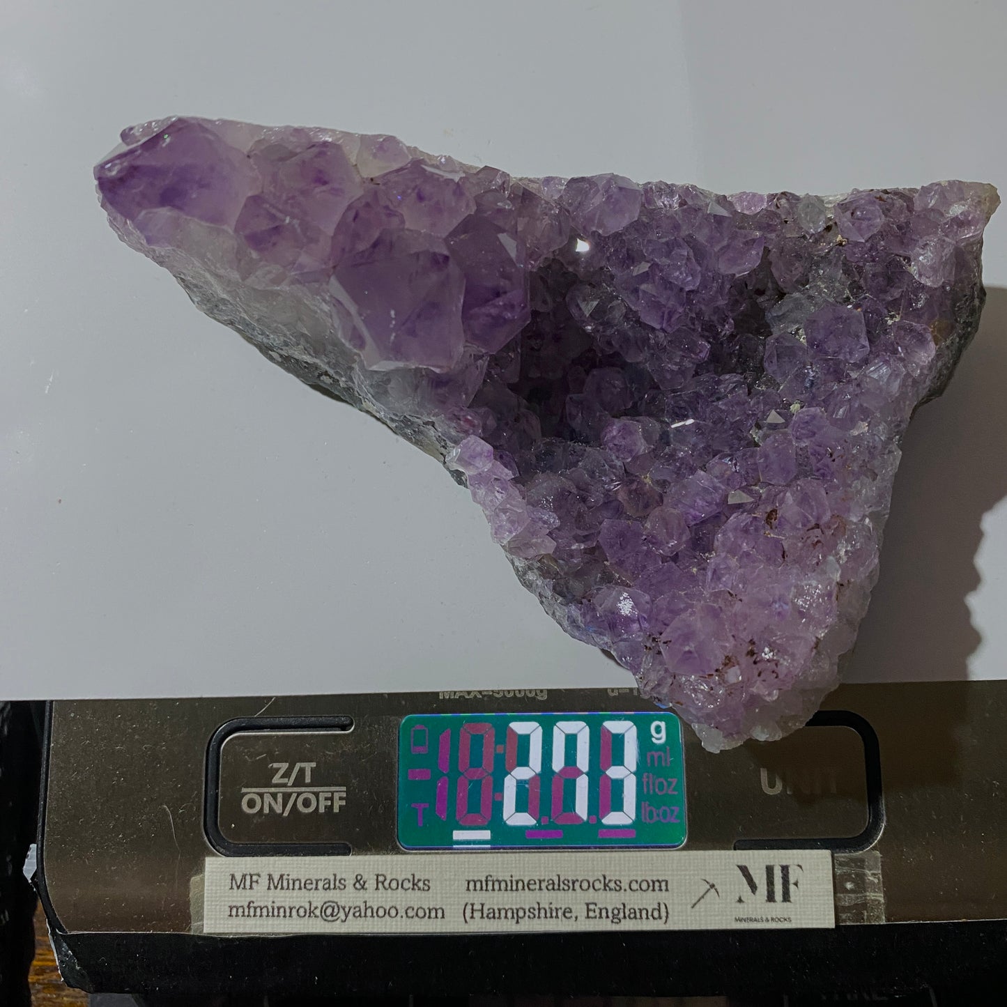 AMETHYST QUARTZ CRYSTAL ASSEMBLAGE   FROM RIO GRANDE DO SUL, BRAZIL 273g MF1446