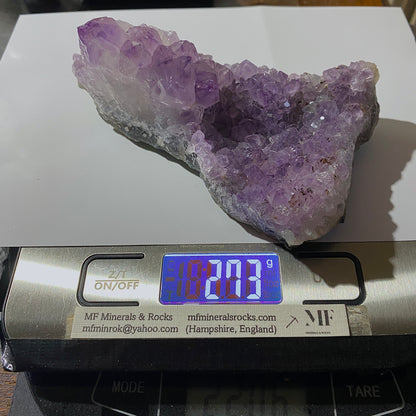 AMETHYST QUARTZ CRYSTAL ASSEMBLAGE   FROM RIO GRANDE DO SUL, BRAZIL 273g MF1446