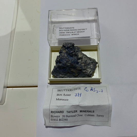 SKUTTERUDITE [SOLID] IMPRESSIVE  SPECIMEN FROM BOU AZER, MOROCCO 73g MF1475