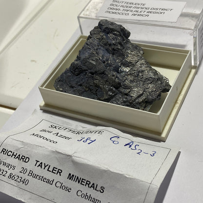 SKUTTERUDITE [SOLID] IMPRESSIVE  SPECIMEN FROM BOU AZER, MOROCCO 73g MF1475