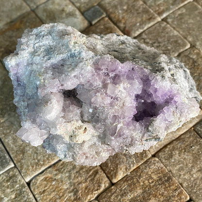 AMETHYST ON MATRIX , WHEAL JANE, BOLDHU, CORNWALL 230g MF1817