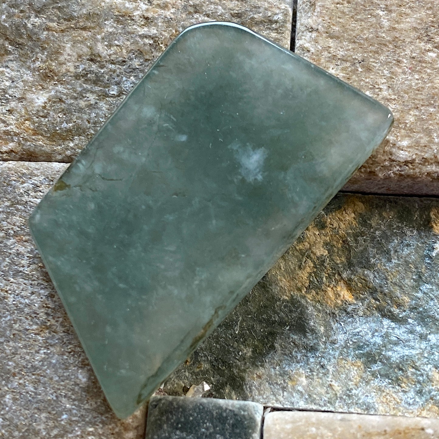 JADEITE NATURAL GEMSTONE SLICE - KACHIN STATE, MYANMAR. 40Ct MFG5081