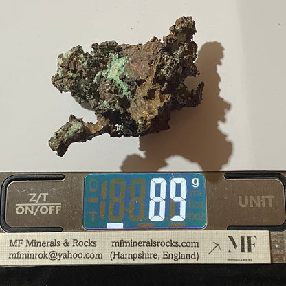 MINERAL SPECIMEN NATIVE COPPER RARE  FROM N'CHANGA MINE, ZAMBIA 89g  MF1411