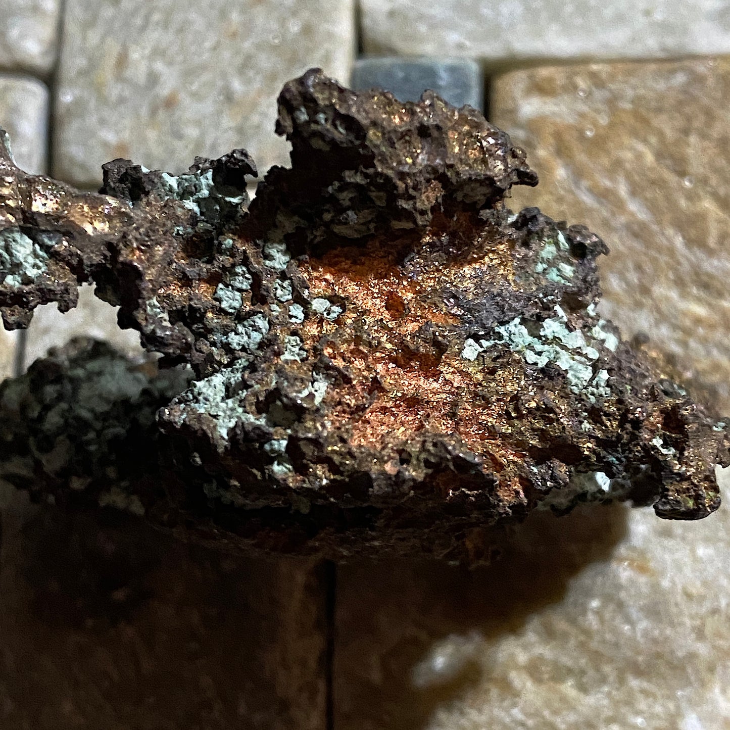 MINERAL SPECIMEN NATIVE COPPER RARE  FROM N'CHANGA MINE, ZAMBIA 89g  MF1411