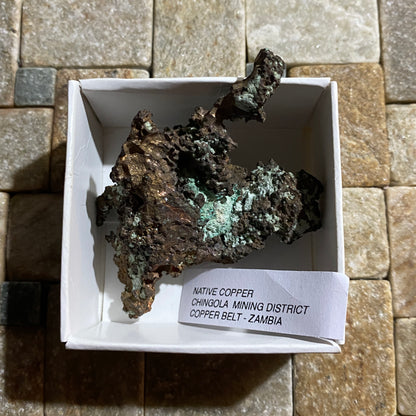 MINERAL SPECIMEN NATIVE COPPER RARE  FROM N'CHANGA MINE, ZAMBIA 89g  MF1411