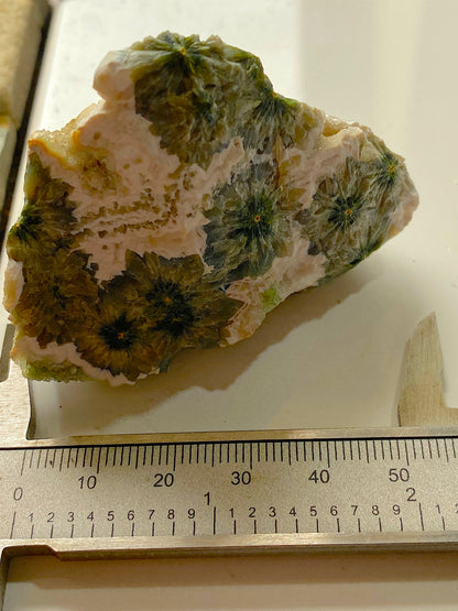 SPHERULITIC JASPER ULTRA RARE SPECIMEN FROM MAROVATO, MADAGASCAR. 87g MF5043