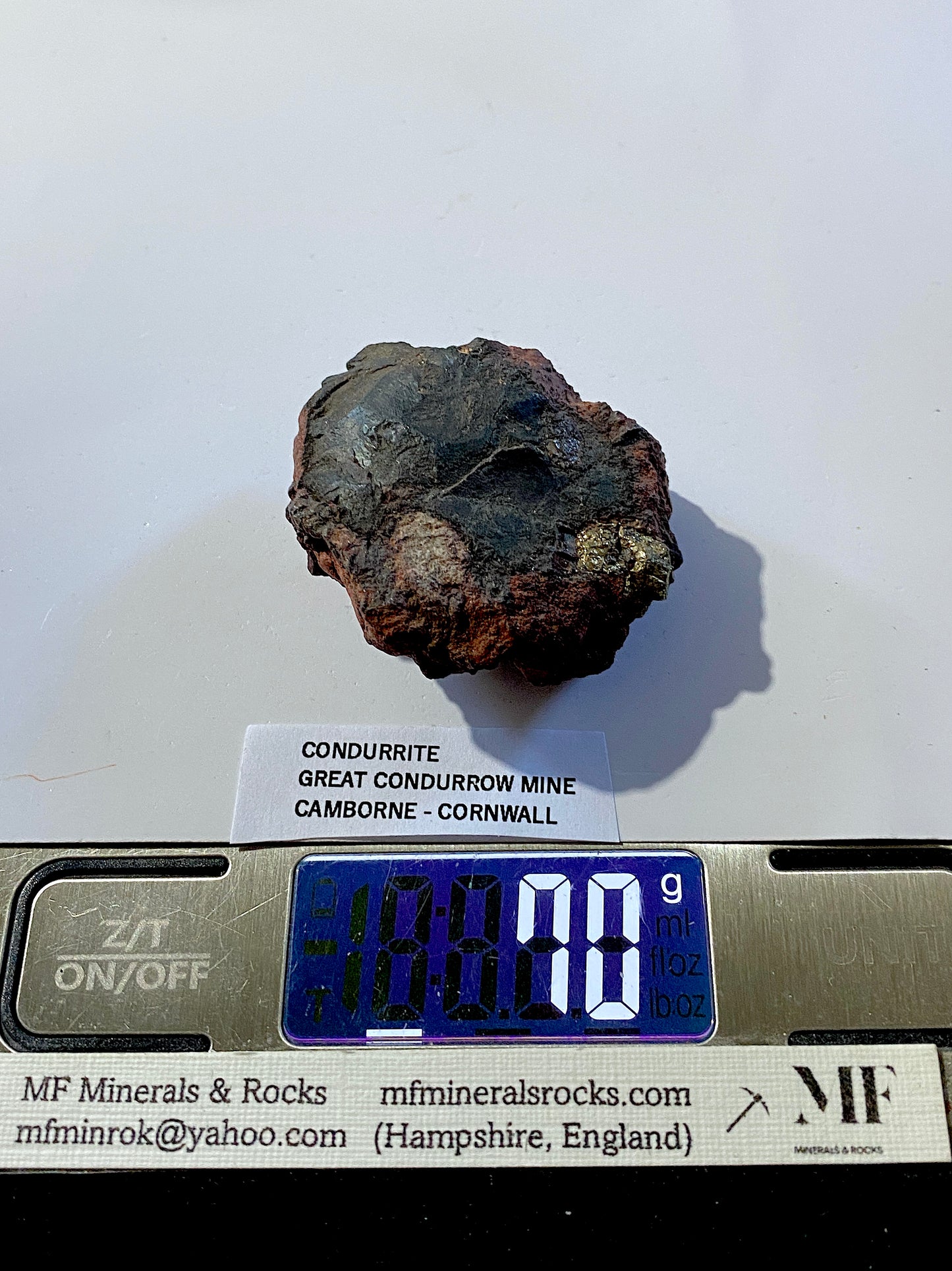 CONDURRITE : GREAT CONDURROW MINE, BEACON, CAMBORNE, CORNWALL. 70g MF5044