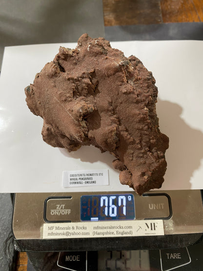 FASCINATING SPECIMEN FROM WHEAL PENDARVES, KILLIVOSE, CORNWALL  767g MF5046