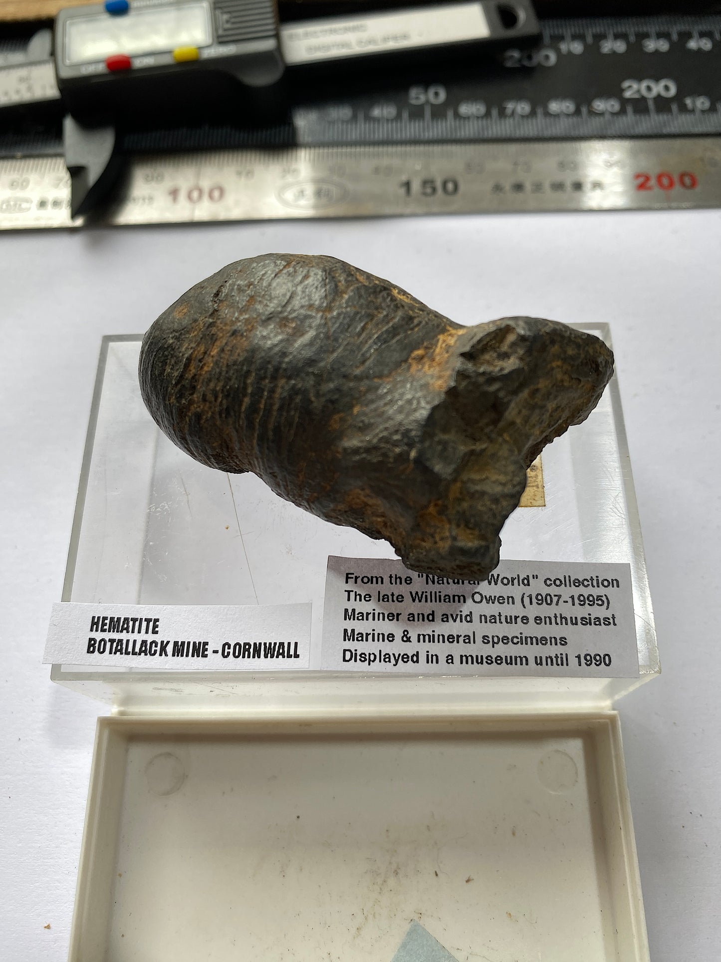 HEMATITE "KIDNEY ORE : BOTALLACK MINE, ST JUST, CORNWALL 109g  MF5047