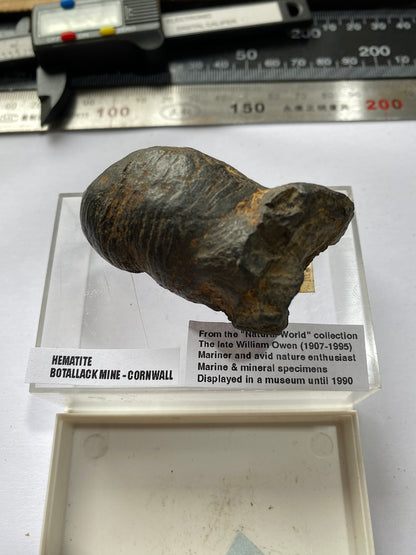 HEMATITE "KIDNEY ORE : BOTALLACK MINE, ST JUST, CORNWALL 109g  MF5047