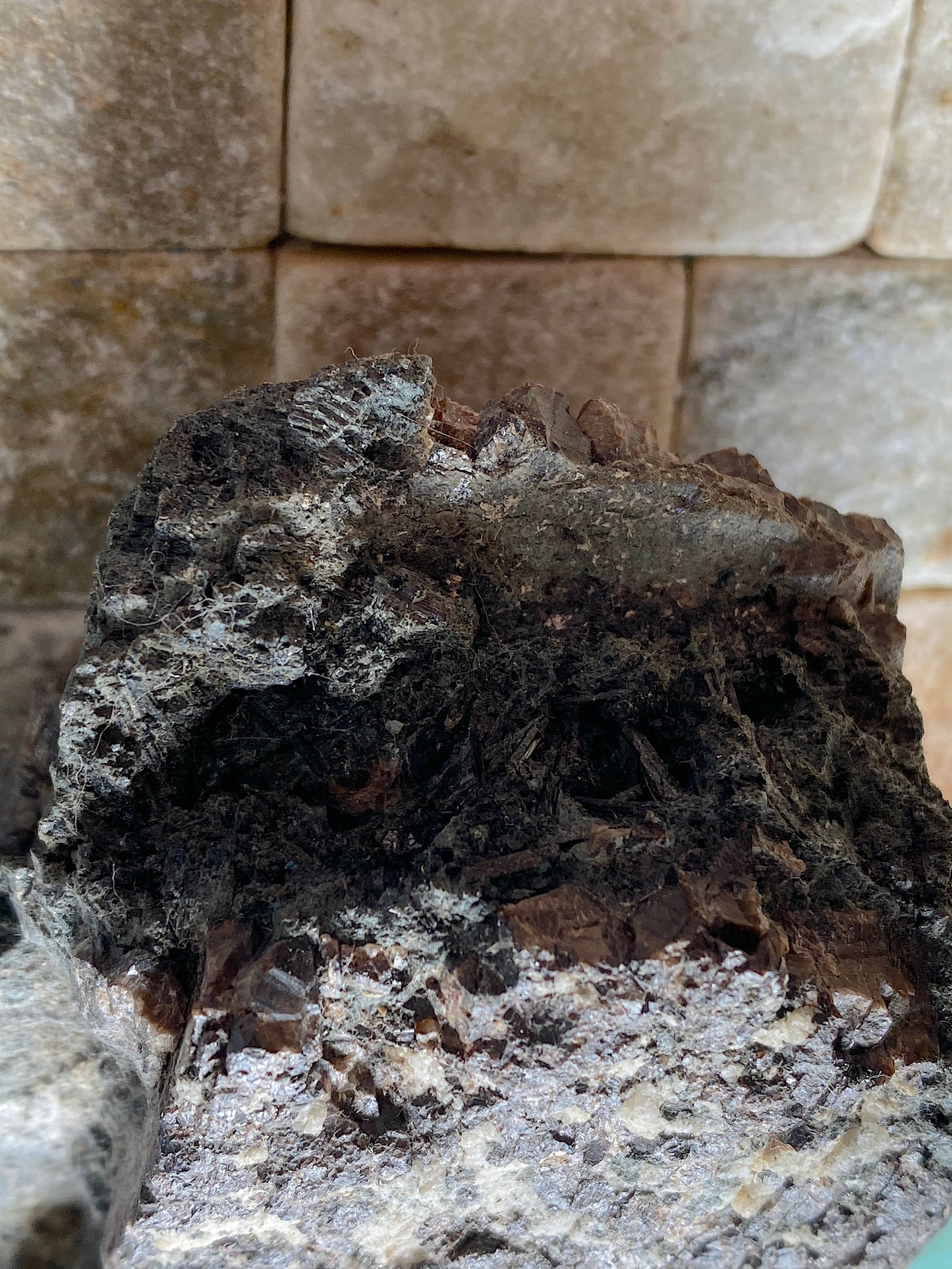 DENSE CASSITERITE ORE SPECIMEN : WHEAL PENDARVES, KILLIVOSE, CORNWALL 532g MF5048
